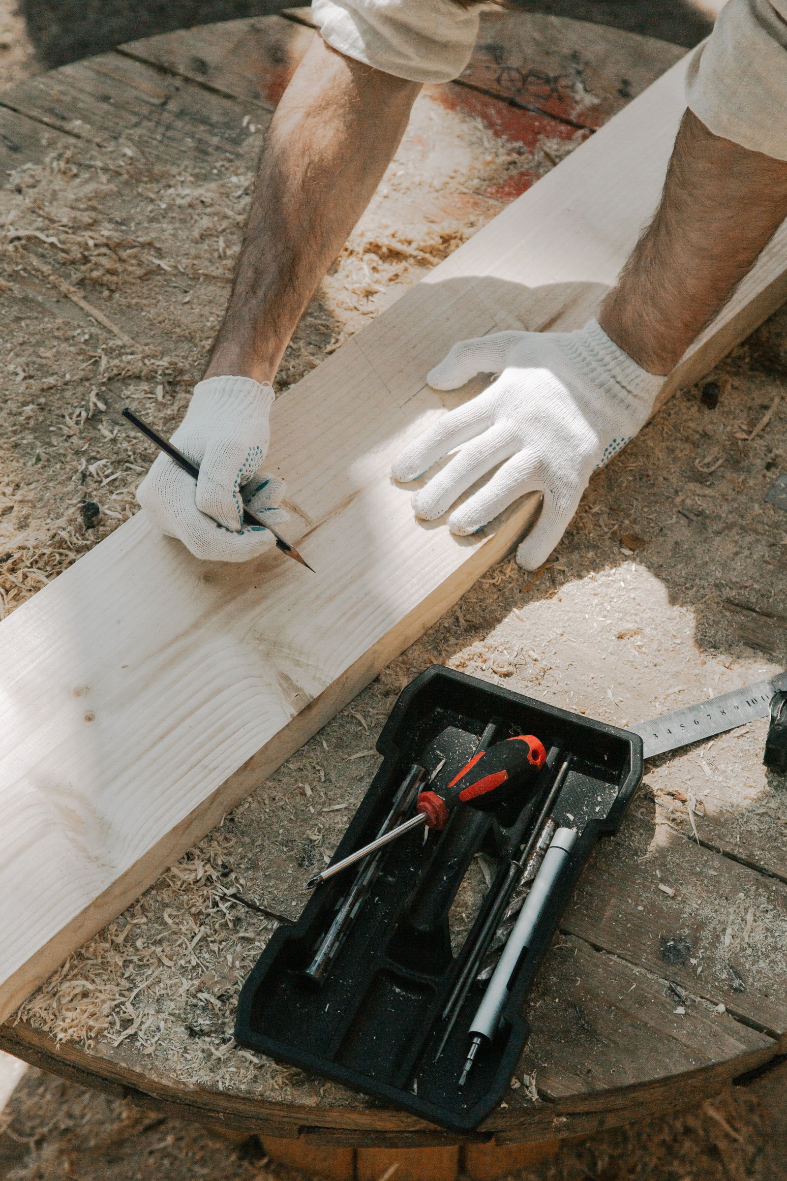 Carpentry work by Insight Insulations on a Victorian building site